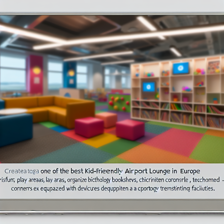 Kid-friendly airport lounges in Europe